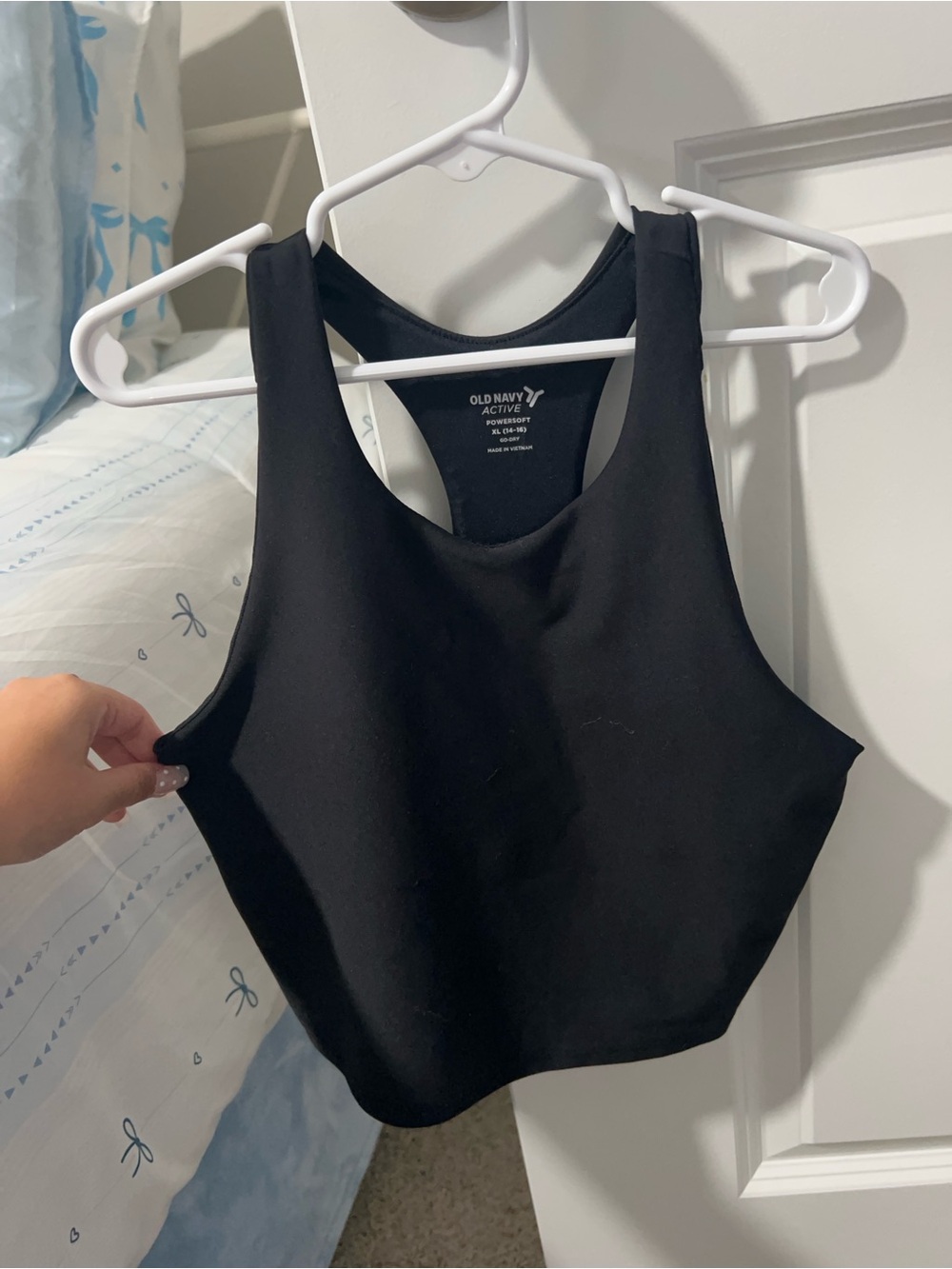 Old Navy Black Active PowerSoft Racerback Tank